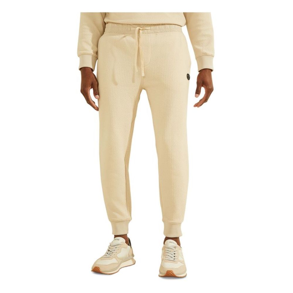 GUESS Mens Beige Cotton Blend Pants M